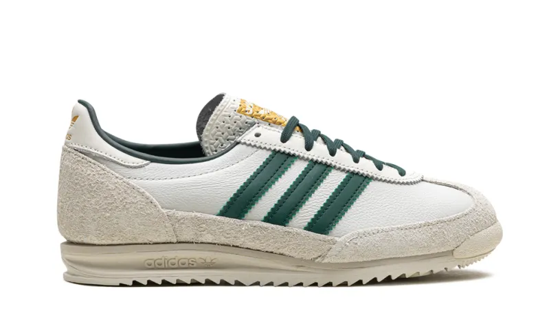 More Adidas Shoes SL 72 OG WMNS 'Off White Collegiate Green'